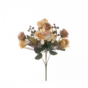 MW57513 Artipisyal na Flower Bouquet Rose Wholesale Festive Dekorasyon