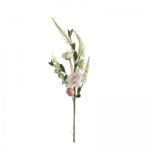 CL54514 Buqetë me lule artificiale Trëndafila Dekoratë për festë me cilësi të lartë