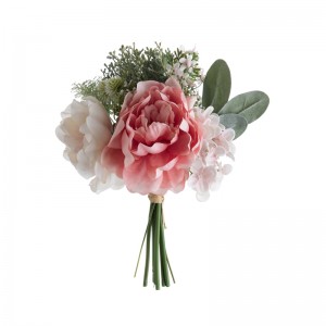 DY1-3864 Mākslīgo ziedu pušķis Peonija Jauna dizaina Valentīna dienas dāvana