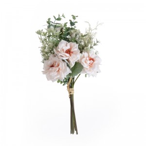 DY1-3918 Ramo de flores artificiales Rosa Decoración de voda de novo deseño