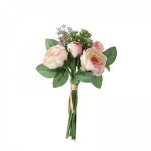 DY1-5671 Bouquet di fiori artificiali Rosa Sfondo di muro di fiori di vendita caldo
