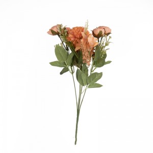 MW55709 Artificial Flower Bouquet Camellia Cheap Decorative Flower