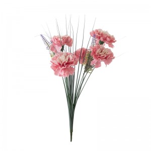 DY1-5674 mākslīgo ziedu pušķis, neļķu vairumtirdzniecība dārza kāzu dekorācijas