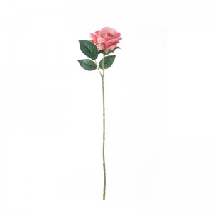 MW55733 Rosa de flores artificiales Decoración de festa de alta calidade