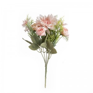 MW66814 Dirbtinių gėlių puokštė Dahlia Realistic šilko gėlės