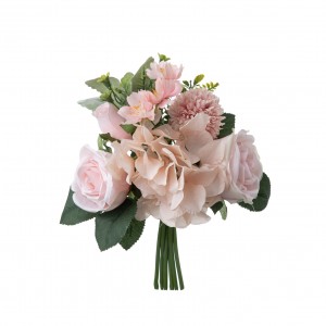 DY1-3258 Buqetë me lule artificiale Lule mëndafshi realiste hydrangea