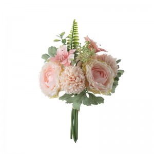 DY1-3281 dirbtinių gėlių puokštė Ranunculus karštai parduodama vestuvių dekoracija