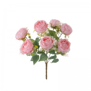 MW31502 कृत्रिम फूलों का गुलदस्ता गुलाब फैक्टरी प्रत्यक्ष बिक्री सजावटी फूल