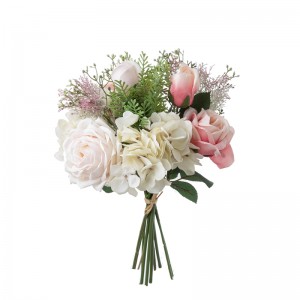 DY1-4048 Bouquet de fleurs artificielles Rose fleur décorative en gros