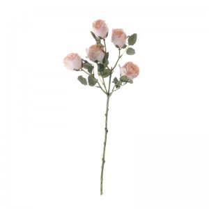 DY1-4480A कृत्रिम फूल गुलाब लोकप्रिय रेशम फूल