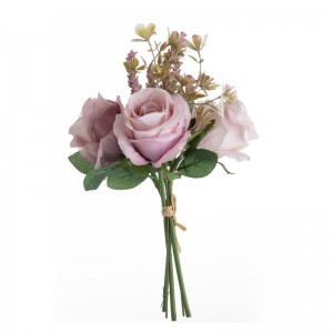 DY1-4550 Buket umjetnog cvijeća ruža Popularni vrtni ukras za vjenčanje