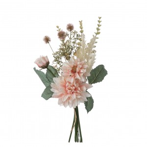 DY1-5327 ช่อดอกไม้ประดิษฐ์ดอกรักงานแต่งงานยอดนิยม