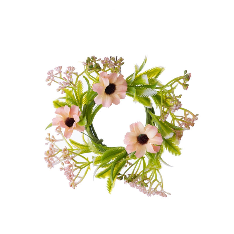 CL55516 Corona de flores artificiales Crisantemo Flor decorativa barata