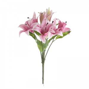 DY1-4730 Buchet de flori artificiale crin Decor nou pentru petreceri
