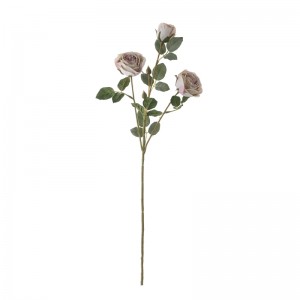 MW43502 Роза на вештачки цвет Реалистички свилени цвеќиња