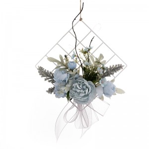 CF01076 Artificial Flower Blue Wall Hanging New Design Flower Wall Backdrop Party Decoration