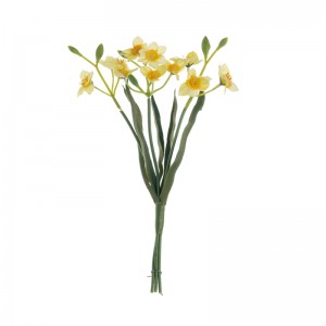 DY1-3236 Artificial Ruva Bouquet Narcissus Yakakurumbira Wedding Supply