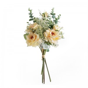 DY1-3918 Umetni cvetni šopek vrtnica, nov dizajn, poročna dekoracija