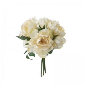 DY1-5601 Bouquet di fiori artificiali Peonia Decorazione di matrimoniu di giardinu à prezzu