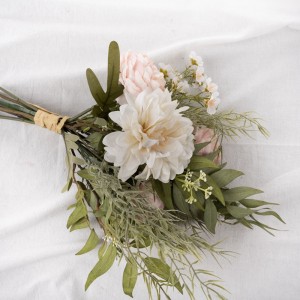 CF01066 Umetni šopek vrtnic iz vrtnic, nov dizajn, vrt, poročna dekoracija, poročni šopek