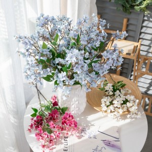 MW82002 Película popular Mini Hortensia de tallo único para decoración de jarrones domésticos arreglo de boda con precio competitivo