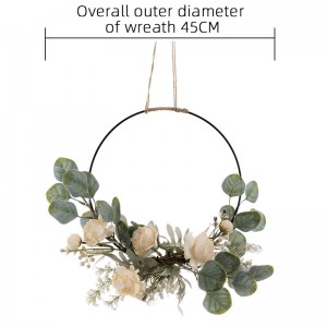 CF01001 Artificial Flower wreath Ranunculus Factory Direct Sale Wedding Centerpieces