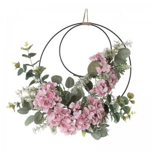 CF01034 jieunan Hydrangea ganda wreath desain anyar témbok kembang backdrop hiasan festive