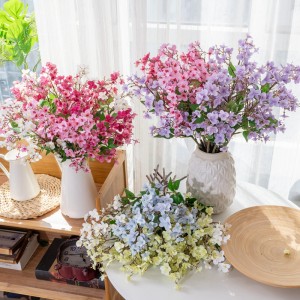 Mini hortensia à tige unique, Film populaire MW82002, pour décoration de Vase de maison, Arrangement de mariage à prix compétitif