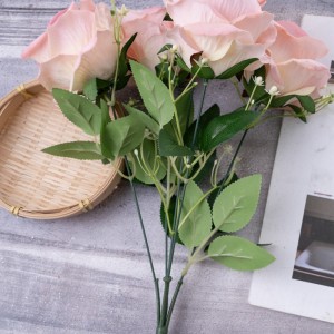 CL86504 Artipisyal nga Bulak nga Bouquet Rose Hot Selling Garden Wedding Dekorasyon