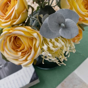 DY1-6570 Šopek umetnih cvetov Rose vroče prodajana vrtna poročna dekoracija