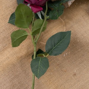 MW60501 atifisyèl flè Rose meyè kalite dekoratif flè ak plant yo