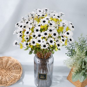 YC1107 Gerber Small White Diisy Flower Artificial Flowers Spring Wildflowers Faux for Wedding Decorating Home