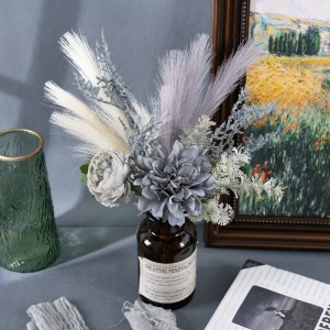CF01319 ຂາຍຮ້ອນ Premium Silk Flowers Deco Flower In Wedding Collection Dahlia Artificial Fabric Pampas Peony Plastic Plant