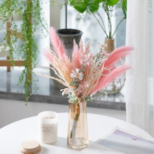 CF01673 New Arrival Manufactural Manmade Artificial Flowers Silk Pampas Fabric Wild Flowers Plastic Astilbe For Wedding Decor