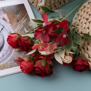 MW55743 Buket umjetnog cvijeća ruža Realistična vjenčana dekoracija