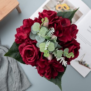 CL04515 Umělá kytice růže Vysoce kvalitní party dekorace