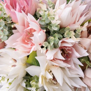 CL77511 Bouquet de fleurs artificielles Lotus nouveau Design fourniture de mariage