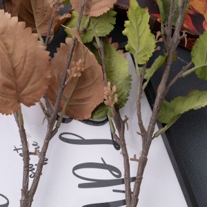 MW14511 Artipisyal nga Flower Plant Leaf Taas nga kalidad nga Flower Wall Backdrop