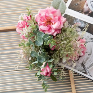 DY1-3918 कृत्रिम फूलों का गुलदस्ता गुलाब नई डिजाइन शादी की सजावट