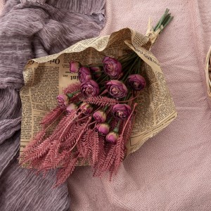 DY1-5219 Bó hoa nhân tạo Ranunculus Nguồn cung cấp đám cưới phổ biến