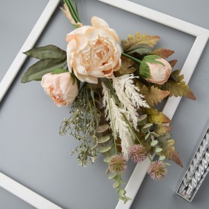 DY1-5314 Künstlicher Blumenstrauß Pfingstrose Fabrik Direktverkauf Hochzeitsbedarf