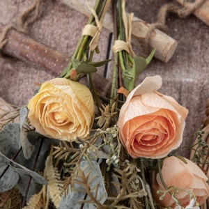DY1-6370 Kunstbloemboeket Rose Groothandel zijden bloemen