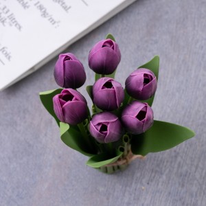 MW54505 atifisyèl flè Bouquet Tulip meyè kalite pati décoration