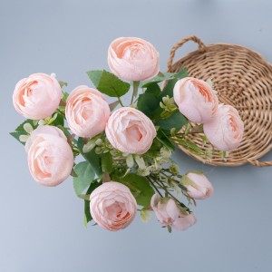 MW31505 Ramo de flores artificiales Camelia suministro barato para bodas decoración de bodas