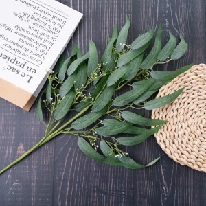 Plante à fleurs artificielles, feuille de saule, décoration populaire de jardin et de mariage, MW61568