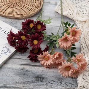 CL51534 Crisantem salvatge de flors artificials de venda calenta per a la decoració del casament