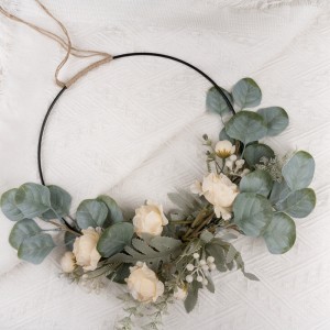 CF01001 wreath ດອກໄມ້ທຽມ Ranunculus ໂຮງງານຂາຍໂດຍກົງ Wedding Centerpieces