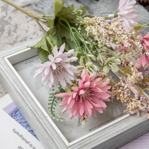 Lipalesa tsa Maiketsetso tsa lipalesa tsa CL66513 Chrysanthemum Wholesale Wedding Centerpieces
