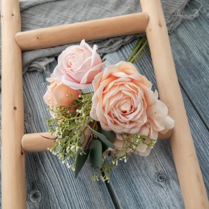 DY1-4062 Bouquet di fiori artificiali Rose Centri di matrimoniu populari
