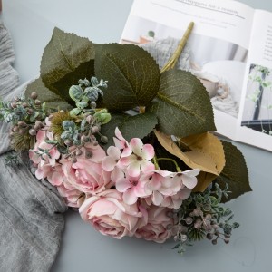 CL04508 Artificial Flower Bouquet Rose ການອອກແບບໃຫມ່ Wedding Centerpieces